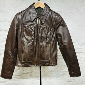 Vtg 60s 70s Lesco Moto Cafe Racer Motorcycle Jacket Talon Zipper Cropped Fit